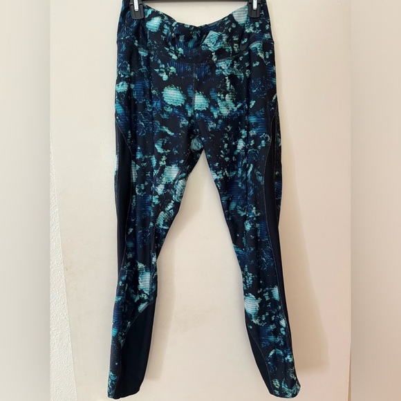 NIKE Dri-Fit Women’s Black,Green, Blue Work Out Pants. Hidden Pocket In Waist  L - Picture 2 of 9